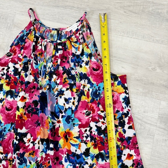London Times Multicolor Floral Tank Top Size L - Picture 12 of 15
